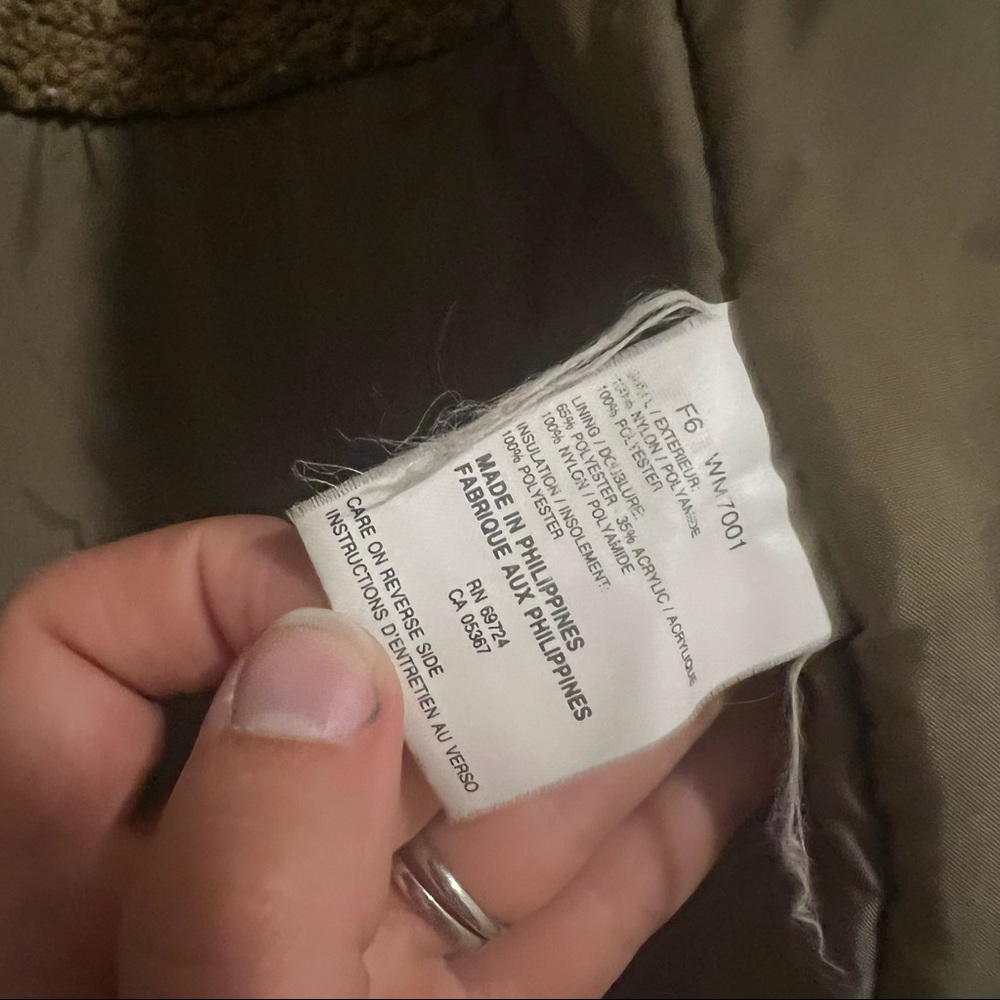 Retro Sherpa Lined Teal and Grey Mens Columbia Parka Jacket - Picture 10 of 10